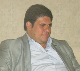 آرش جابری نماینده فدراسیون برای دیدار شهرداری اردبیل - فولاد نوین اهواز