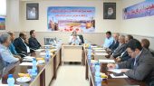 جلسه مشارکت جامعه ورزشی فوتبال استان در بازسازی و توسعه عتبات عالیات