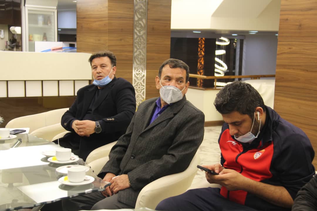 جلسه هماهنگی قبل از بازی تیم های تراکتور تبریز و فولاد خوزستان در هتل تبریز