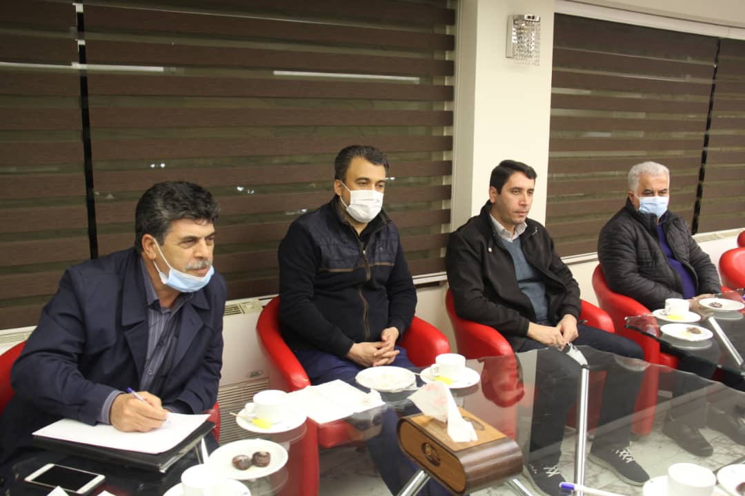 جلسه هماهنگی قبل از بازی تیم های تراکتور تبریز و فولاد خوزستان در هتل تبریز