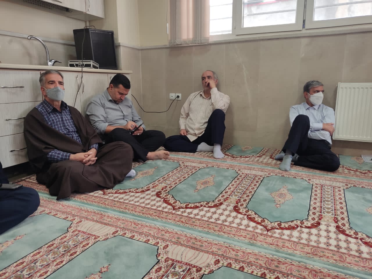 مراسم سخنرانی ویژه ماه مبارک رمضان در حسینیه هیأت فوتبال استان بعداز اقامه نماز ظهر و عصر