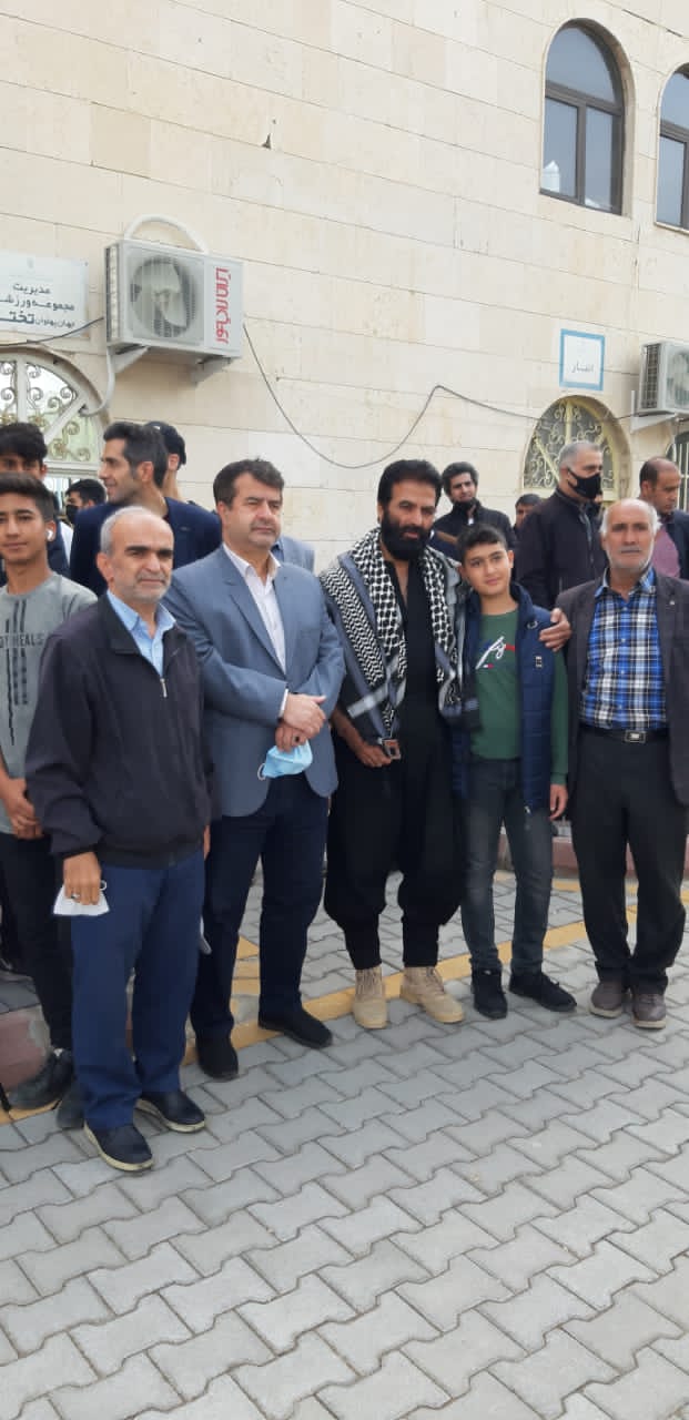 راهپیمایی جامعه ورزشی فوتبال استان در روز قدس