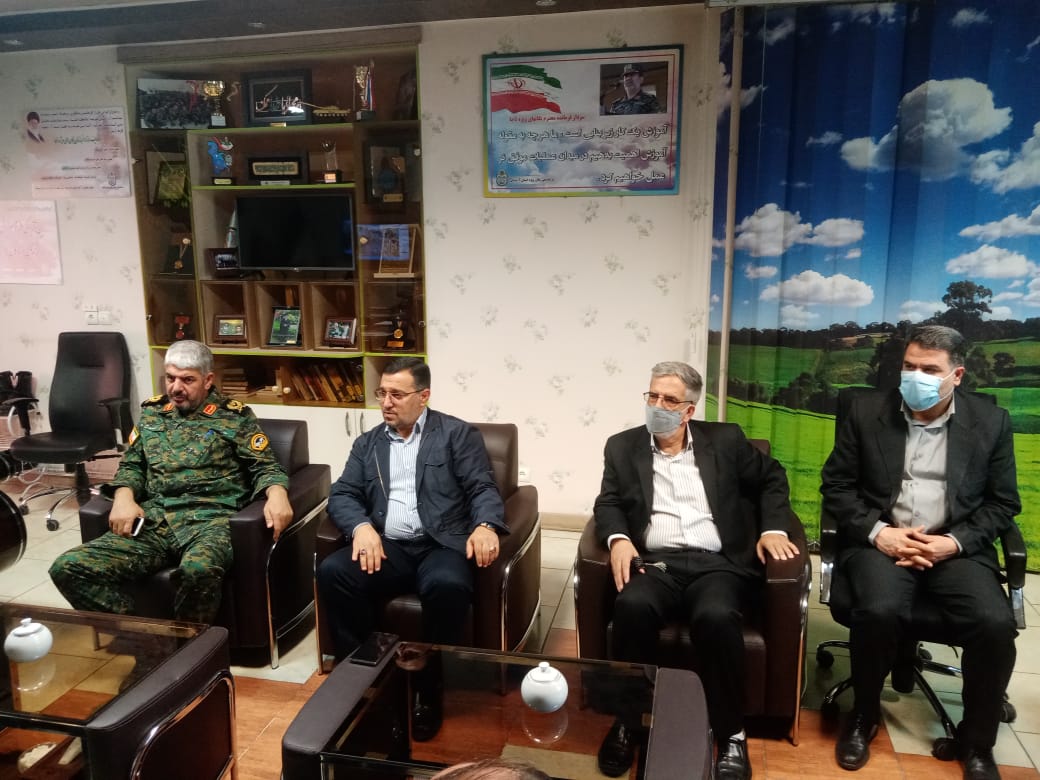 دیدار رئیس هیات فوتبال استان با فرمانده یگان ویژه استان آذربایجان شرقی سردار مسرور