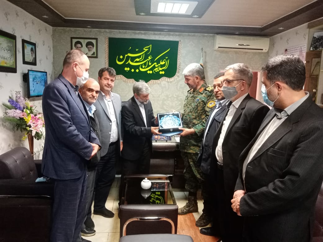 دیدار رئیس هیات فوتبال استان با فرمانده یگان ویژه استان آذربایجان شرقی سردار مسرور