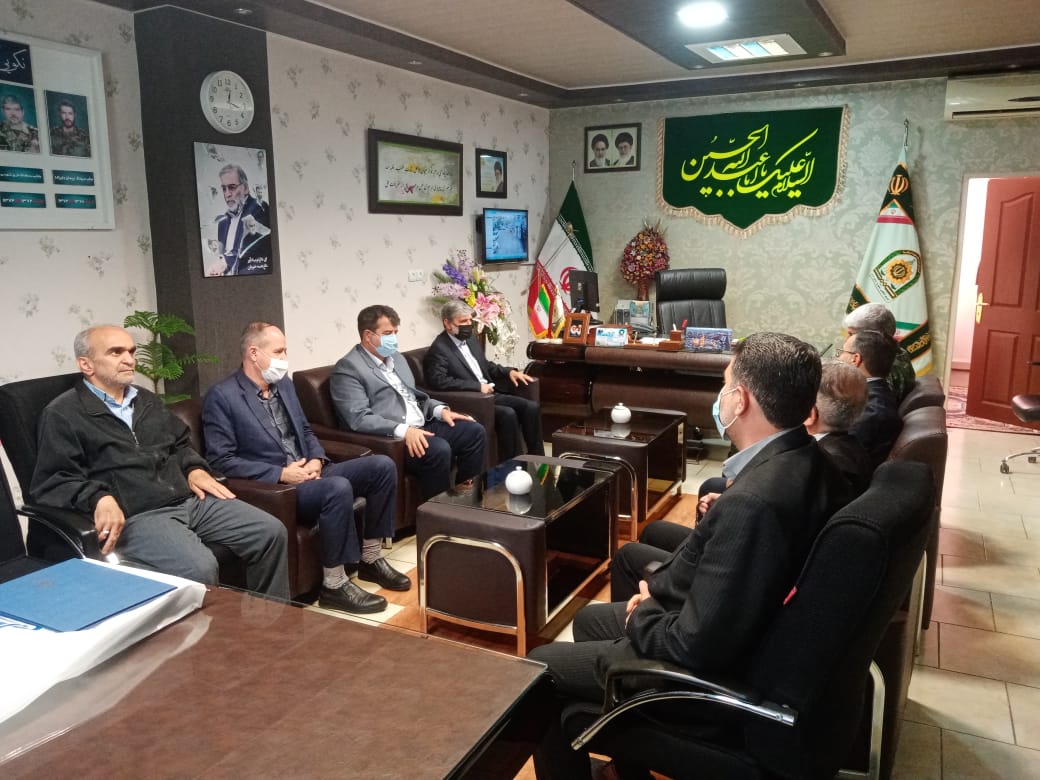 دیدار رئیس هیات فوتبال استان با فرمانده یگان ویژه استان آذربایجان شرقی سردار مسرور