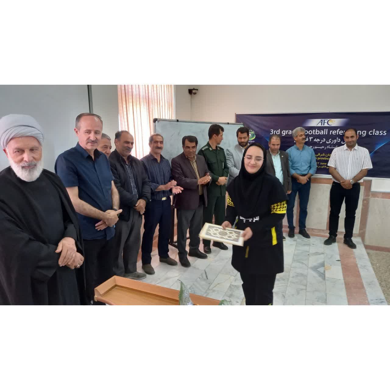 اختتامیه کلاس داوری فوتبال درجه سه در ایلخچی