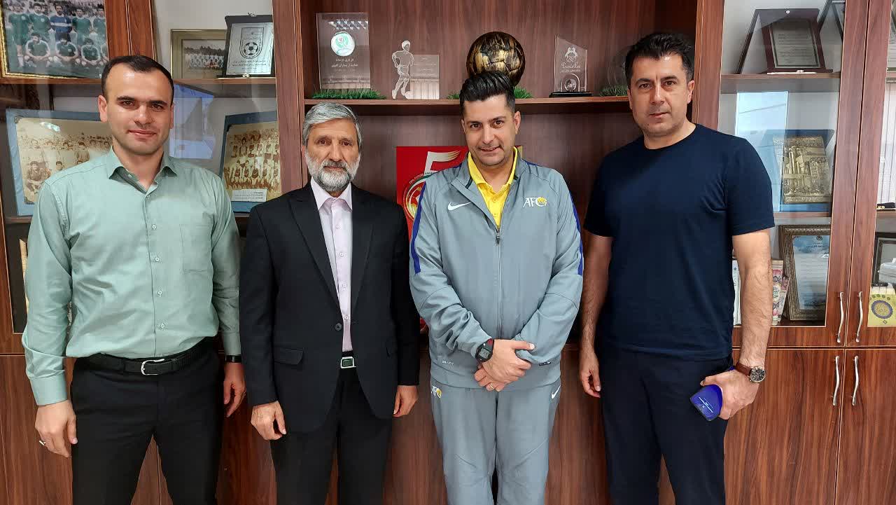 دیدار صمیمی ششگلانی با رئیس دپارتمان داوری فدراسیون فوتبال
