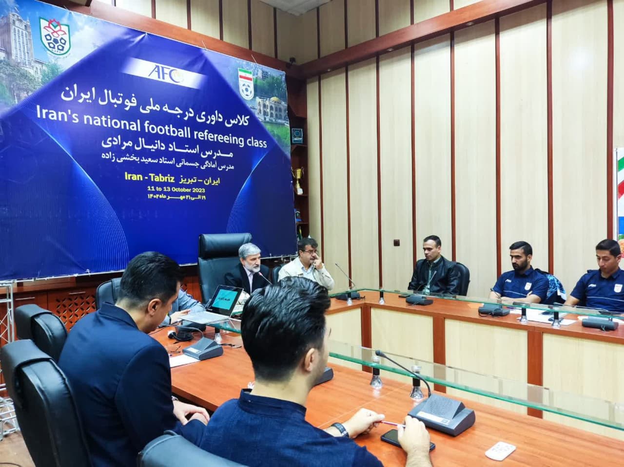 افتتاحیه کلاس ارتقاء داوری درجه یک به ملی فوتبال در تبریز