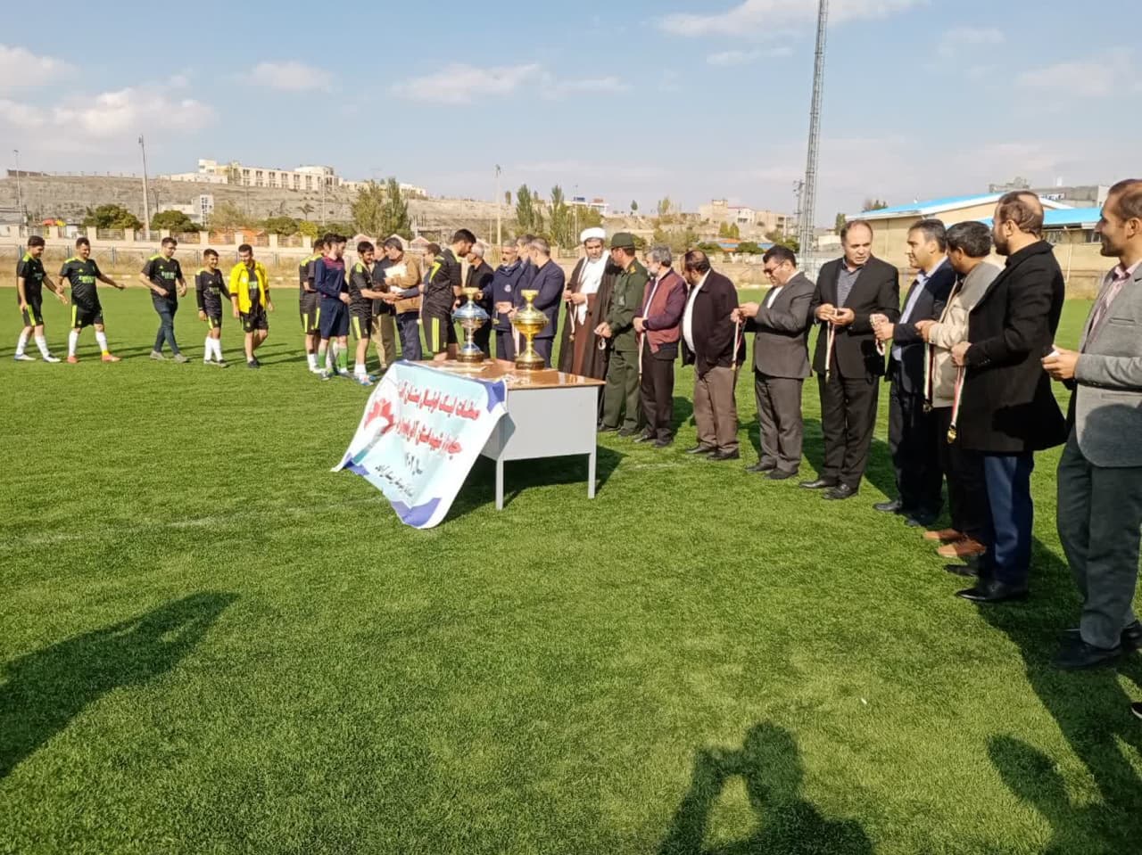 حضور ریاست هیأت فوتبال استان در مراسم اختتامیه لیگ فوتبال شهرستان بستان آباد