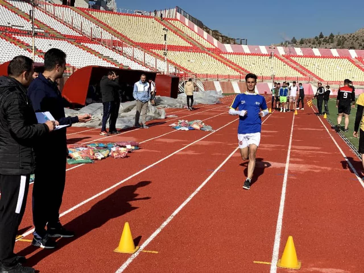 تست آمادگی جسمانی داوران فوتبال استان