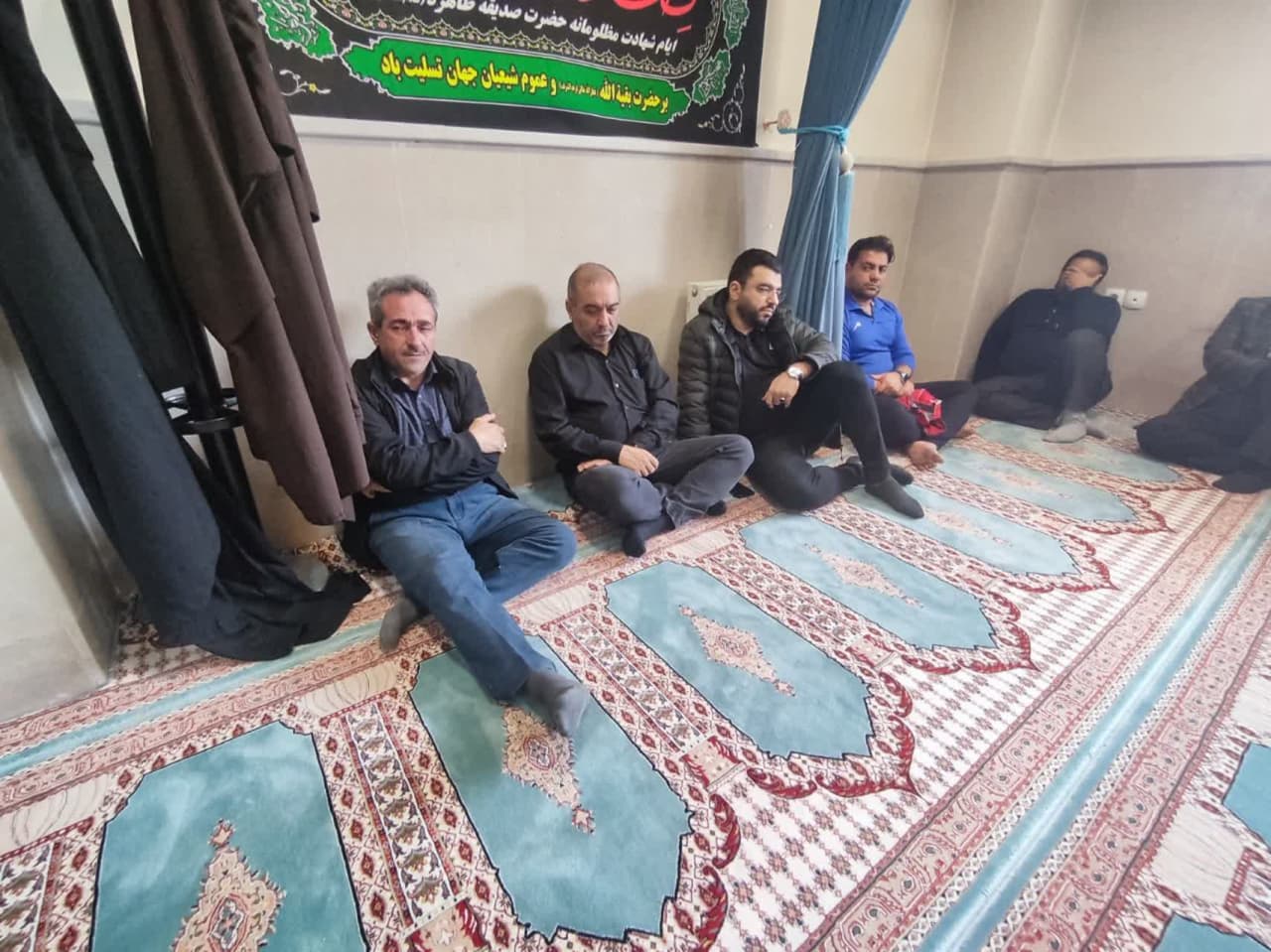 مراسم عزاداری جامعه ورزشی فوتبال بمناسبت شهادت حضرت فاطمه (س)