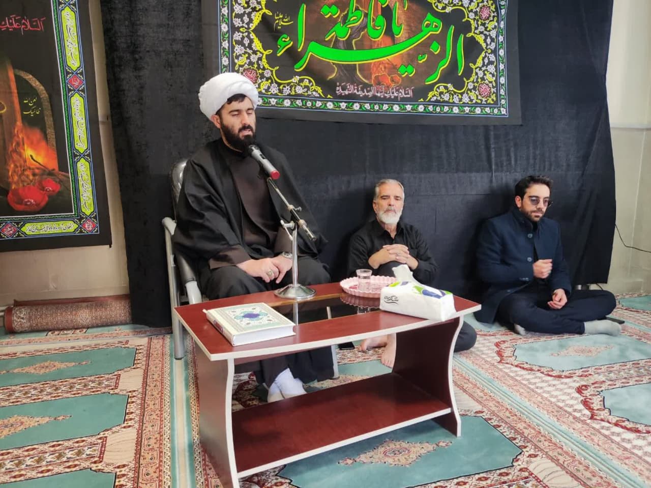 مراسم عزاداری جامعه ورزشی فوتبال بمناسبت شهادت حضرت فاطمه (س)