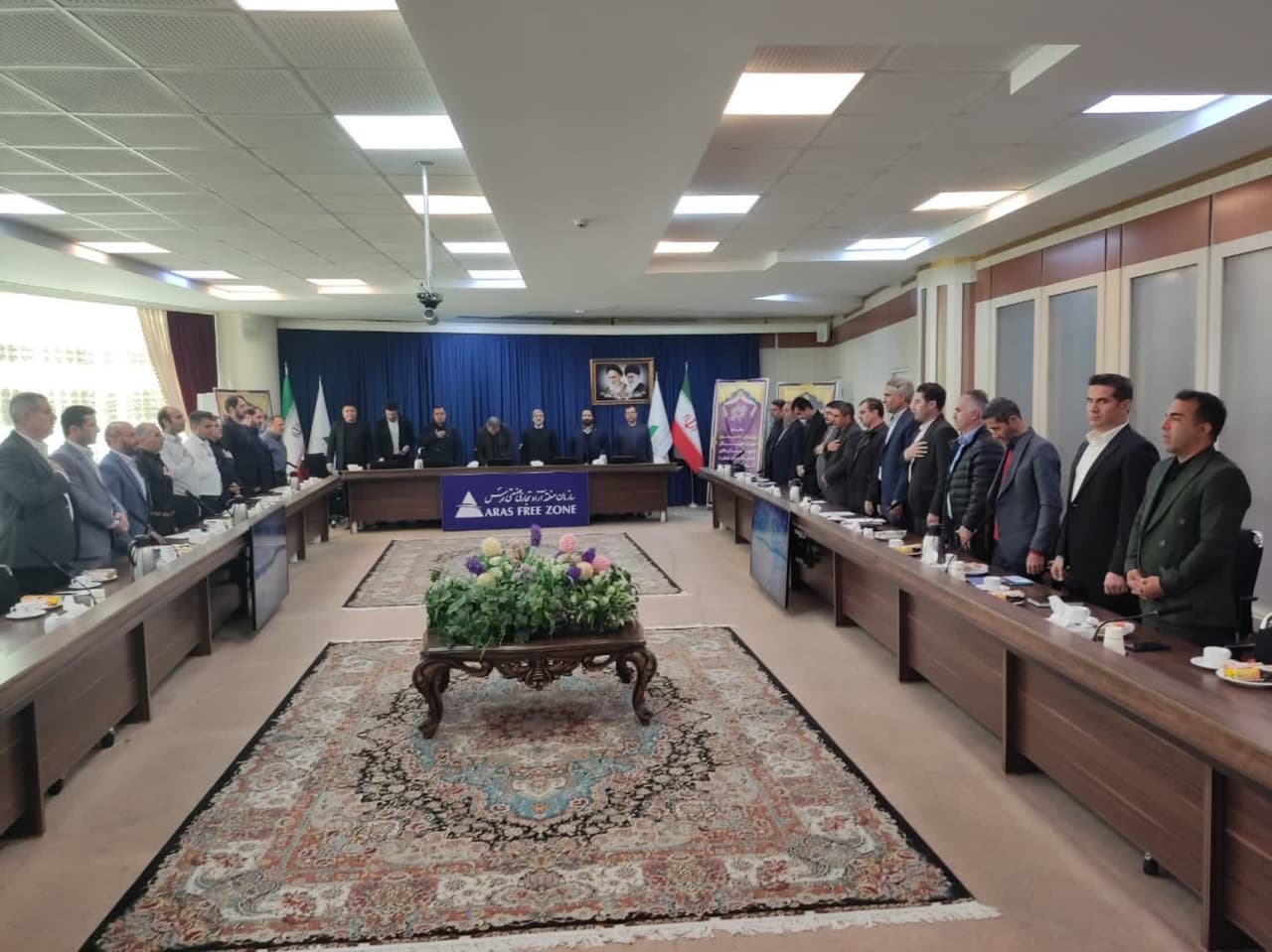 جلسه رؤسای هیأت فوتبال شهرستان ها در منطقه آزاد تجاری – صنعتی ارس