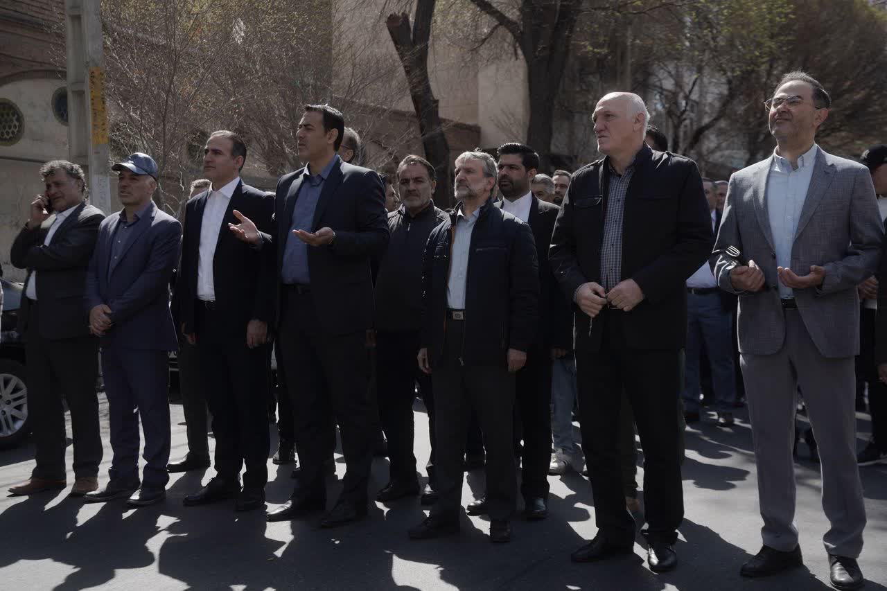 حضور جامعه ورزشی فوتبال در راهپیمایی روز قدس در تبریز