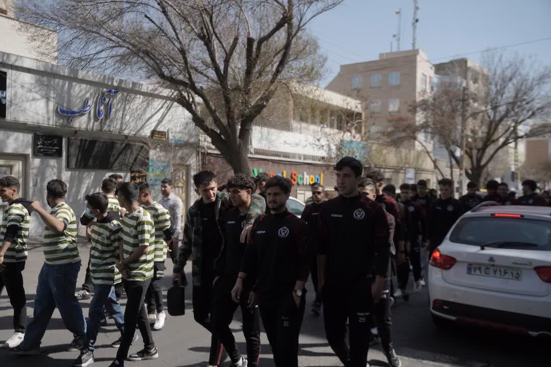 حضور جامعه ورزشی فوتبال در راهپیمایی روز قدس در تبریز