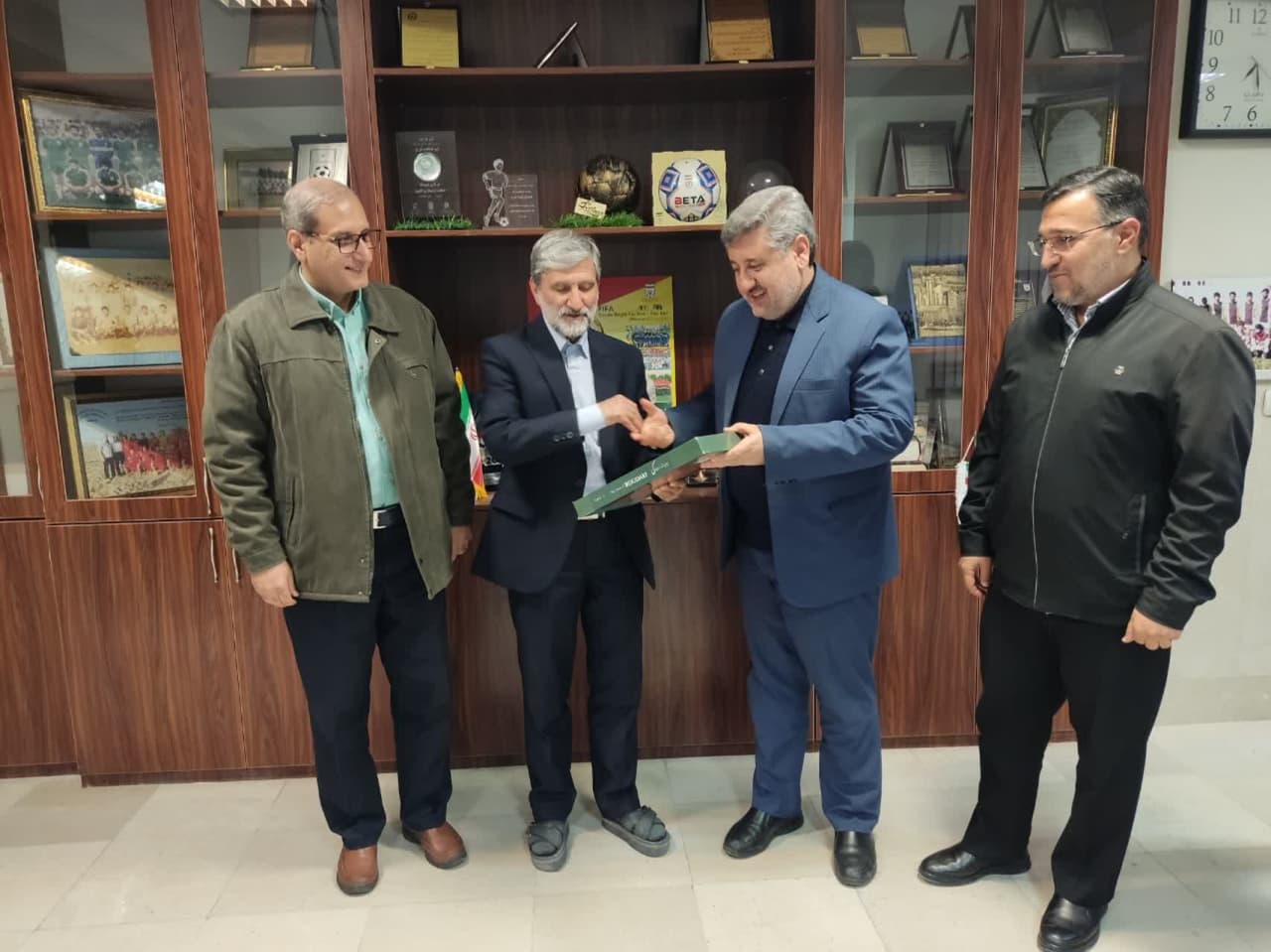دیدار صمیمی مدیر کل اداره فرهنگ و ارشاد اسلامی با رئیس و دبیر کل هیأت فوتبال استان