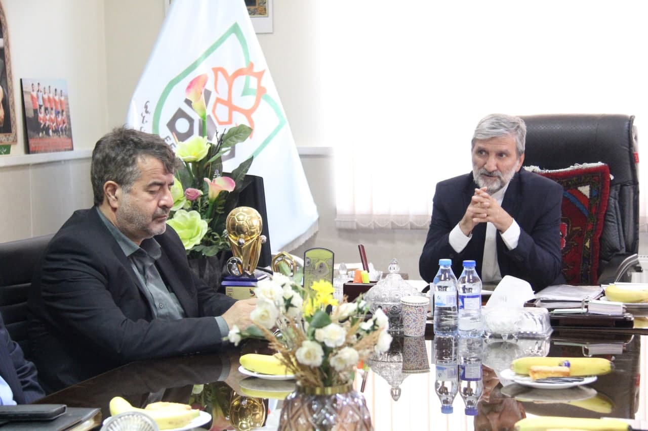 دیدار صمیمانه رئیس هیأت فوتبال استان با مدیر عامل جدید مس سونگون ورزقان