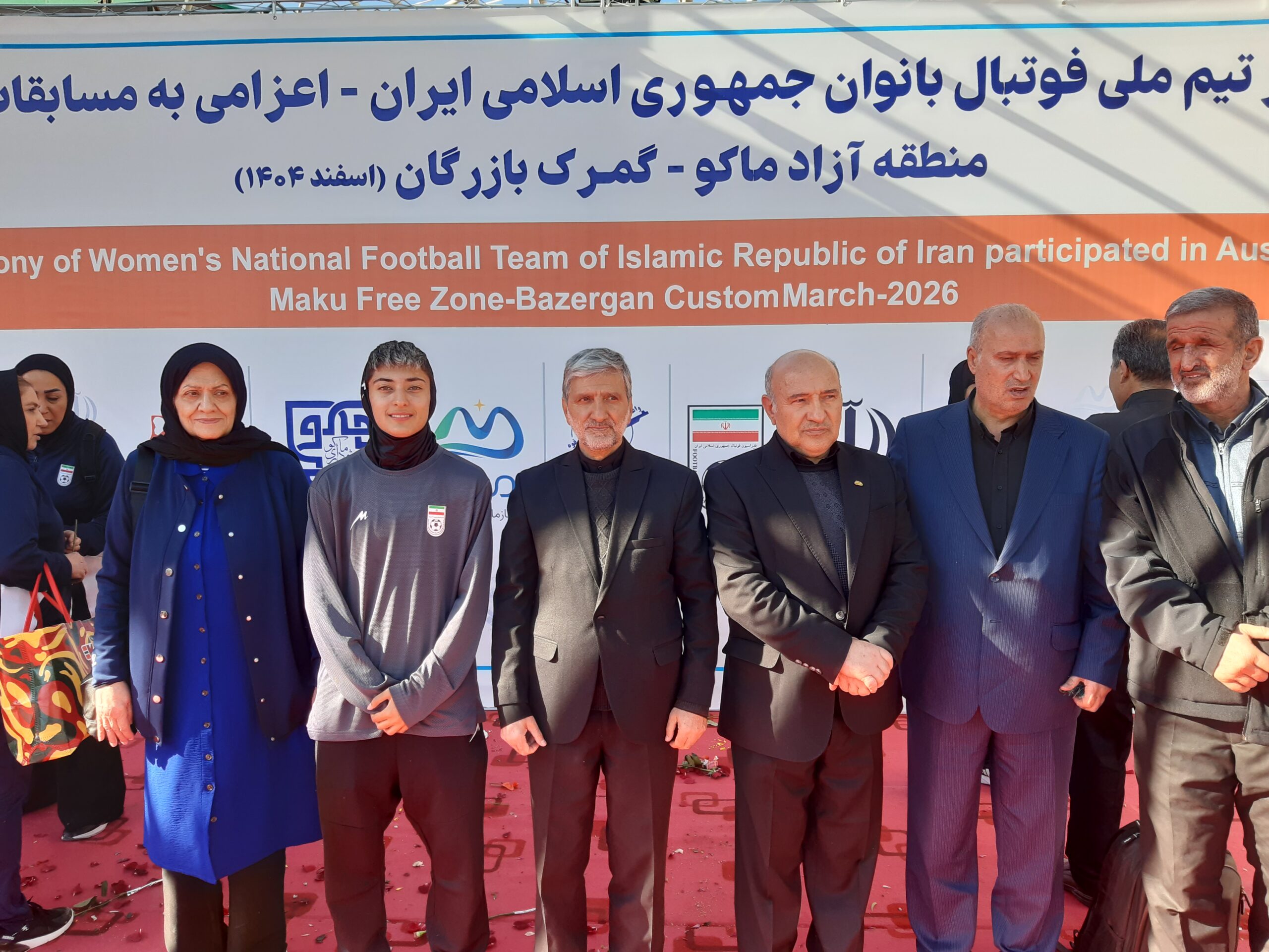 استقبال رسمی رئیس فدراسیون فوتبال و رئیس هیات فوتبال استان آذربایجان شرقی