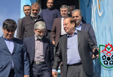 جواد ششگلانی رئیس هیات فوتبال استان  در تمرین باشگاه کارا گستر شبستر